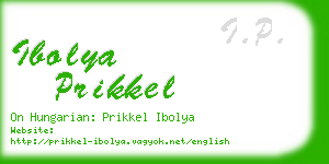 ibolya prikkel business card